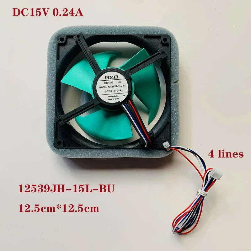 

Охлаждающий вентилятор для холодильника NMB-MAT 12539JH-15L-BU, охлаждающий вентилятор DC15V 0.24A