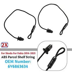 2pcs Parcel Shelf String Trunk Shelf Lanyard Boot Shelf Rope For Skoda For Fabia 2014-2021 6V6863634 Replace Automobiles Parts