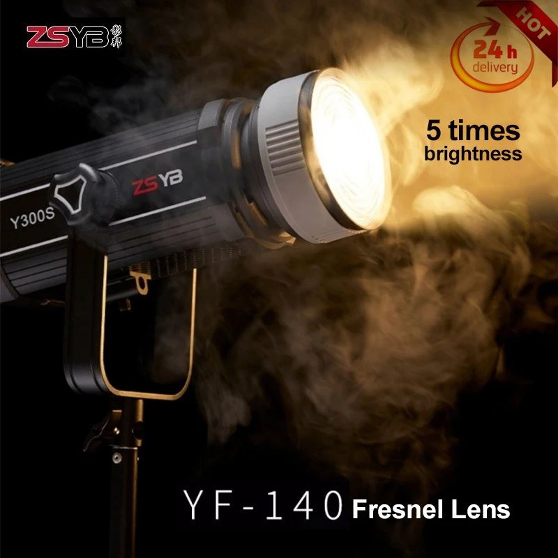 ZSYB 5 Times Bright Fresnel Lens Optical Zoom Art Design Creative Photography Light Tube Beam Mini Bowens Mount Spotlight