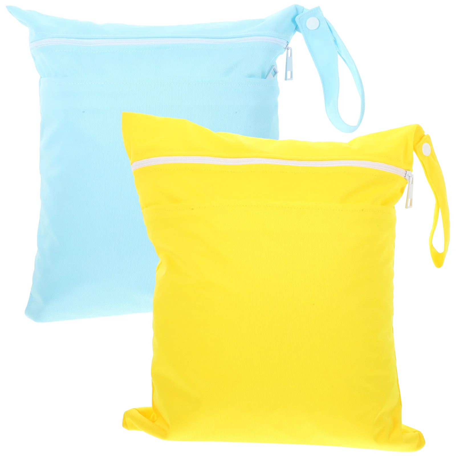 2Pcs Travel Storage Bags Waterproof Multipurpose Wet Bag Large Capacity Zipper Organizer for Swimwear Clothes Towels Shoes