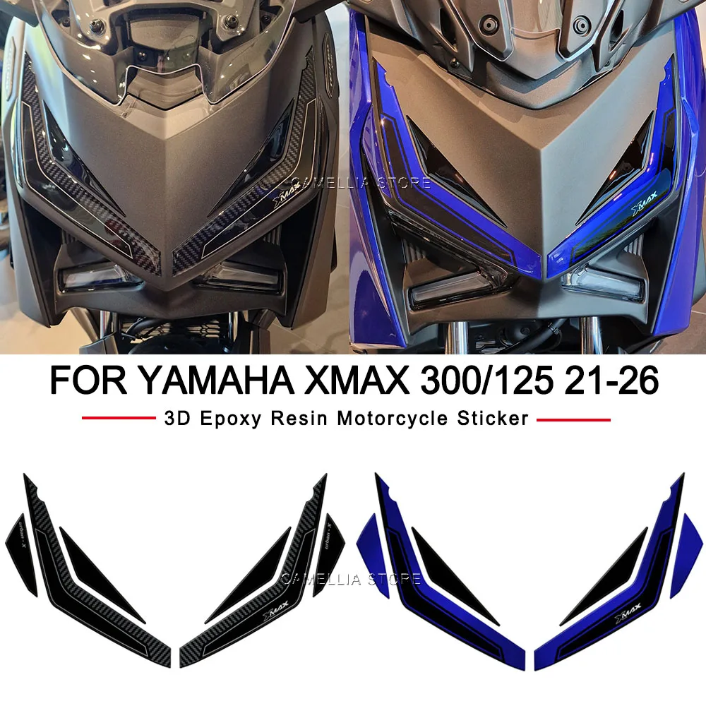 

for Yamaha XMax 300/125 2021-2026 Motorcycle Accessories 3d Epoxy Motorcycle Front Sticker Waterproof Newly Launched Sticker