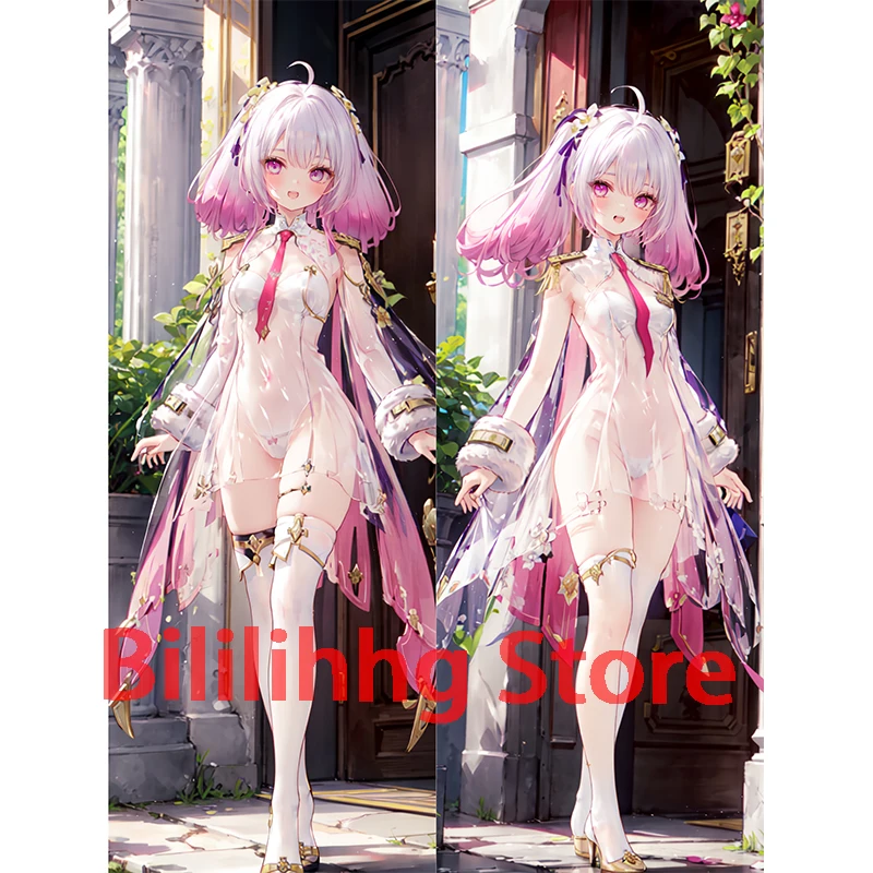 Dakimakura anime formal dress White silk pantyhose Leg ring  Double-sided Print Life-size body pillows cover Adult pillowcase