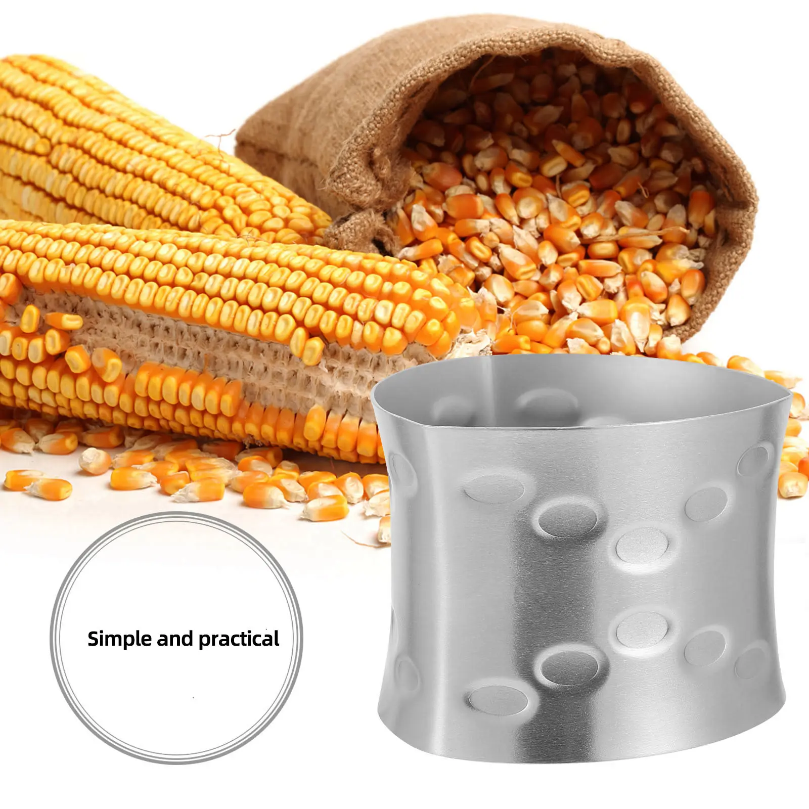 

Stainless Steel Corn Peeler Stripper Portable Remover Compact Size High Quality Material Suitable Fresh Corn Kitchen Tool Veggie
