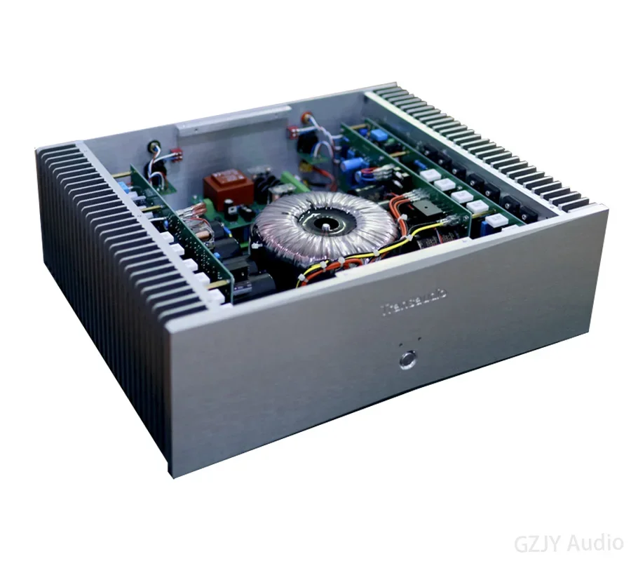 TransAudio FM801 Circuit 250W*2 HiFi Power Amplifier Post Amplifier Gold Sealing Tube 2N3440/5416/5200 250W/8Ω 500W/4Ω