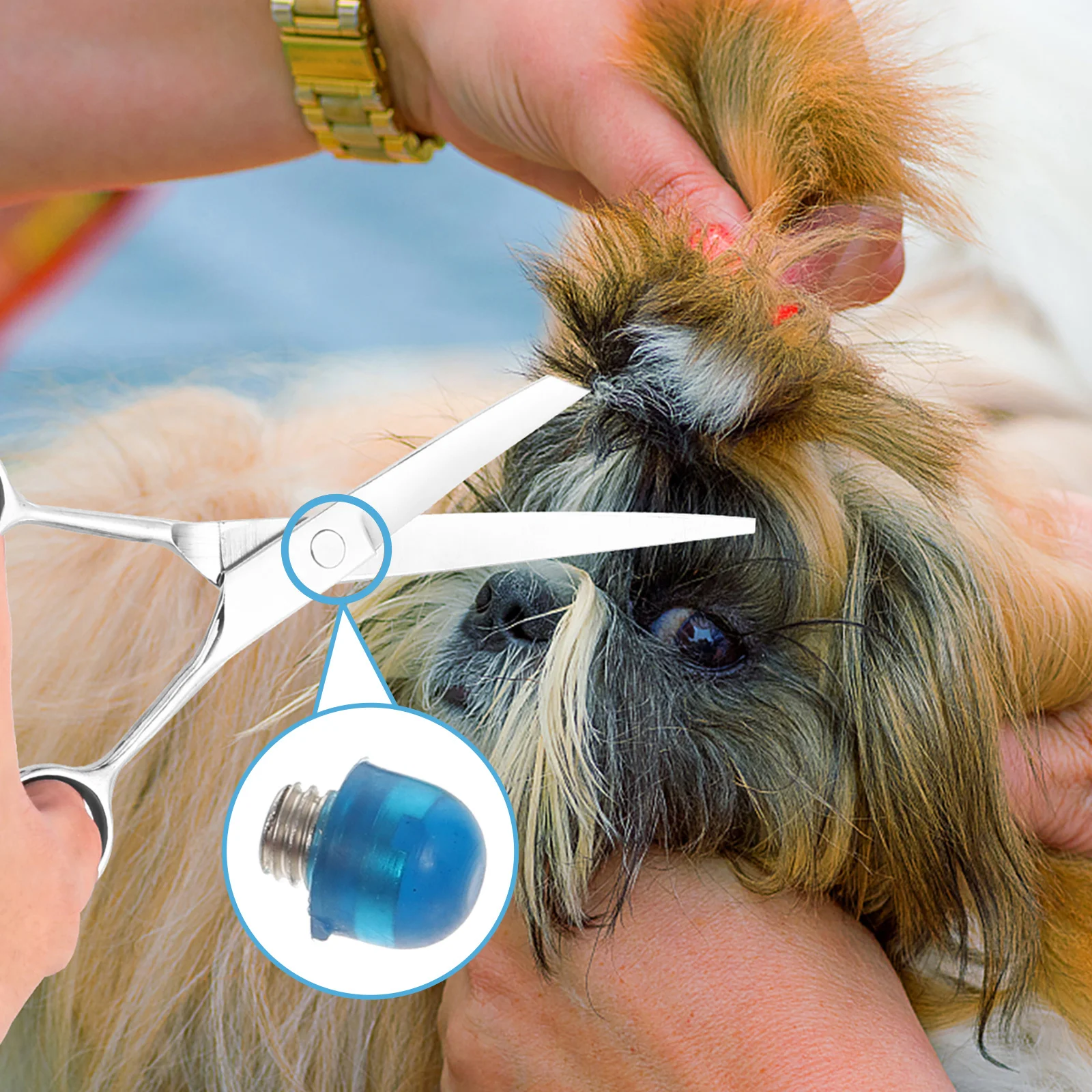 

10Pcs Hair Scissors Silencers High Quality Plastic Noise Reduction Bumpers Professional Scissor Accessory Sound Eliminating Tool