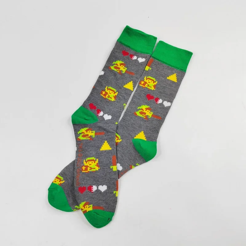 Zeldaes Tears of The Kingdom Anime Socks Cosplay Men Figure Print Adult Cotton Long Casual Sock Kawaii Sock Kids Gift view 3