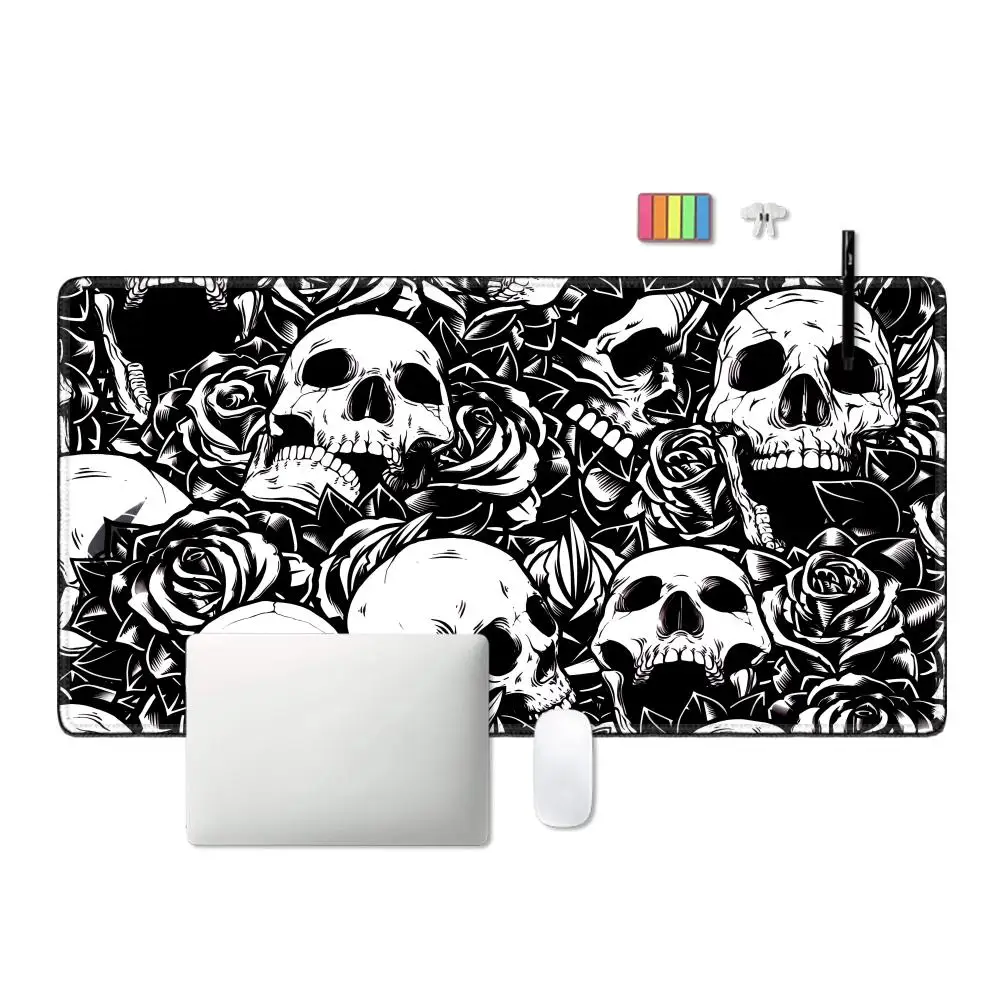 

HYBXAXC Mouse Pad Gamer Gothic Skeleton Art XL Computer Custom HD Mousepad XXL Playmat Office Computer Mouse Mats Desktop