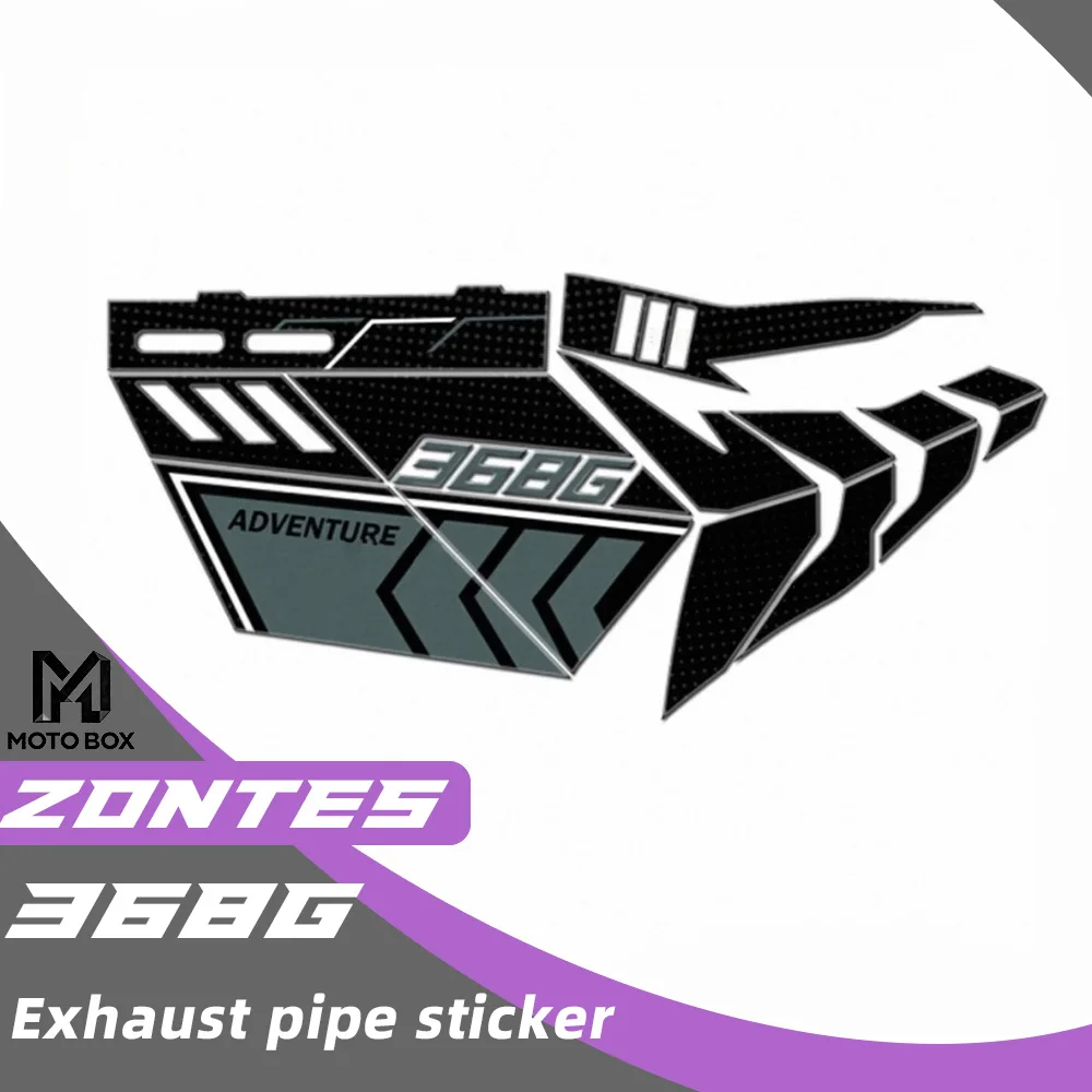 

Эпоксидная наклейка на выхлопную трубу мотоцикла ZONTES 368G, водонепроницаемая и устойчивая к солнечному свету, 3D-наклейка для модификации мотоцикла