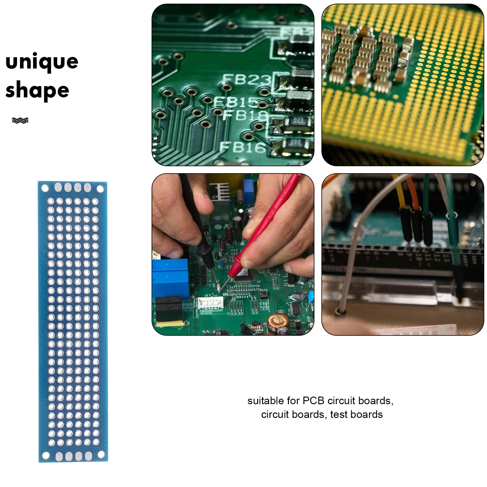 

10 Pcs Double-sided Tin Spraying Experimental Board Panels Diy Pcb Glassfiber Development Circuit Trace Repair Cardboard