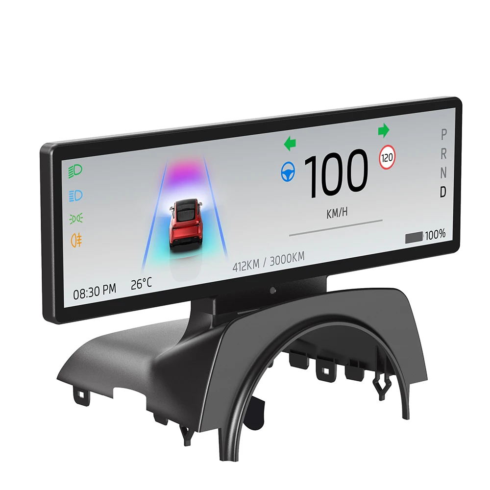 SATONIC 8.8'' Smart Carplay Instrument Dashboard For Tesla 2026 New Model Y Juniper YL Support Wireless Carplay Andriod Auto GPS