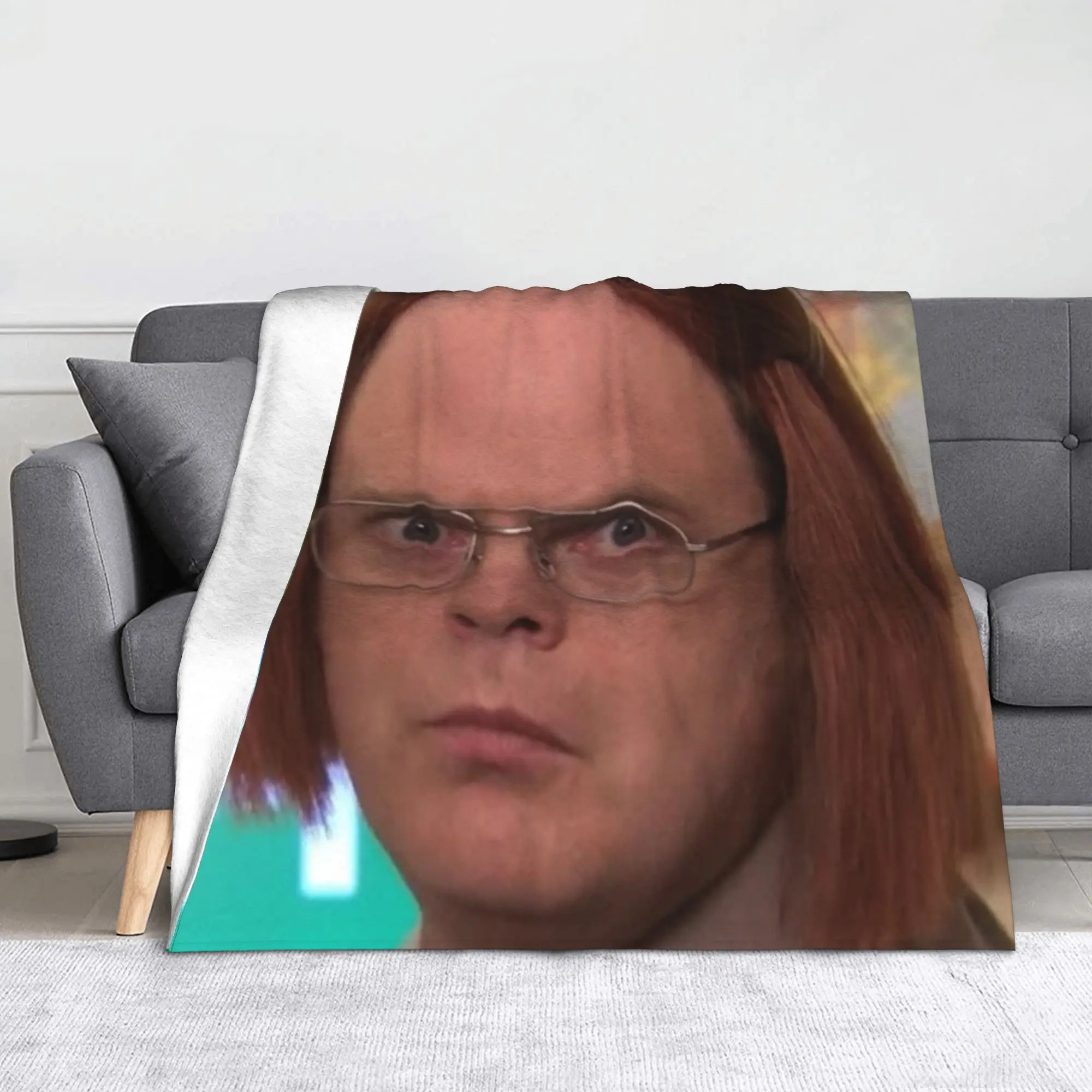 

Фланелевое одеяло Dwight Schrute Michael, офисное одеяло для домашнего офиса, супер теплое одеяло для спальни