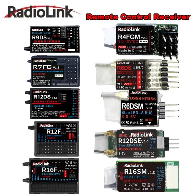 

Радиоприемник RadioLink RC R12F R16F R16SM R9DS R12DS R12DSE R6DS R6DSM R7FG R4FGM 2.4G для радиопередатчиков RC