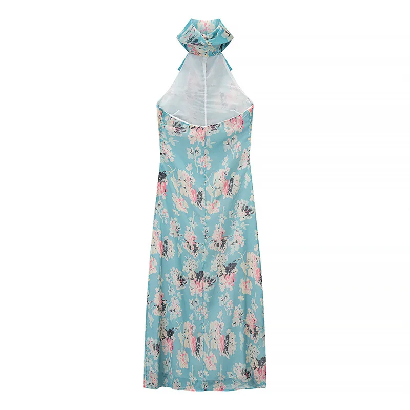 فستان نسائي كاجوال بطباعة الرقبة على الموضة الجديدة #2