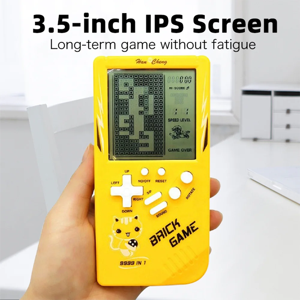 Tolex 3.5Inch LCD Big Screen Handheld Game Players 23 Child Puzzle Games Mini Toys Gift for Kid Portable Console