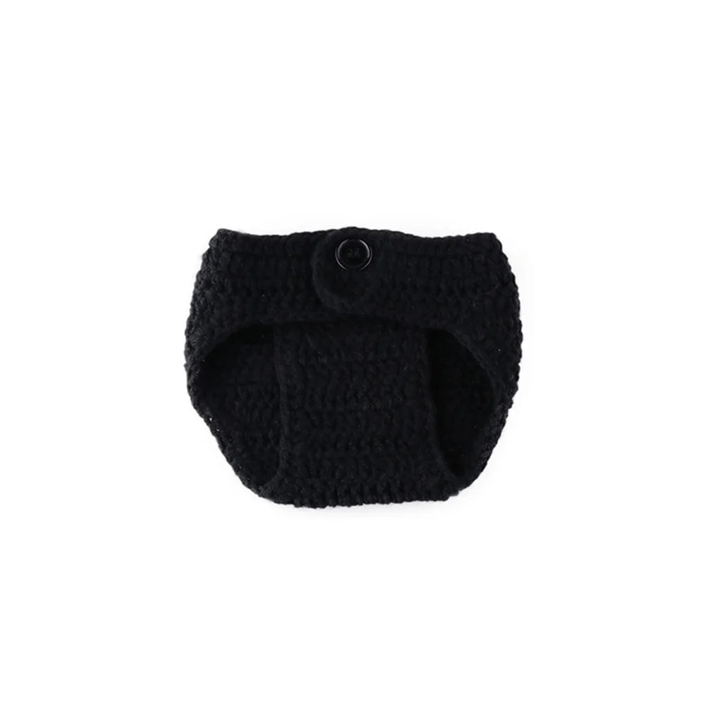 

Newborn Baby Little Gentleman Outfit Black Knit Hat Pants Set Photoshoot Props Baby Boy Photo Outfits Newborn Costume