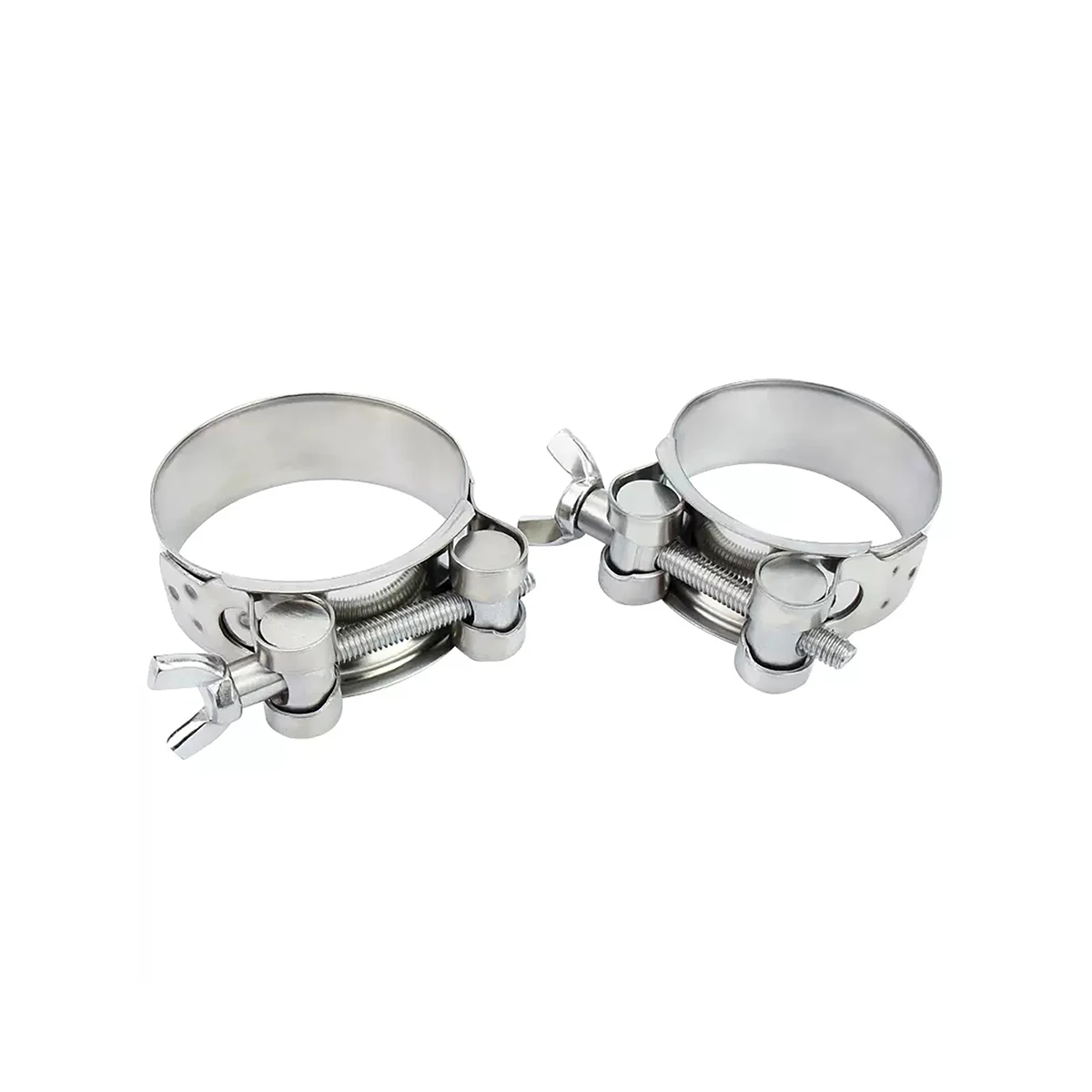304 Stainless Steel Hand Tight Strong Hoop/Butterfly  Thickened Clamp