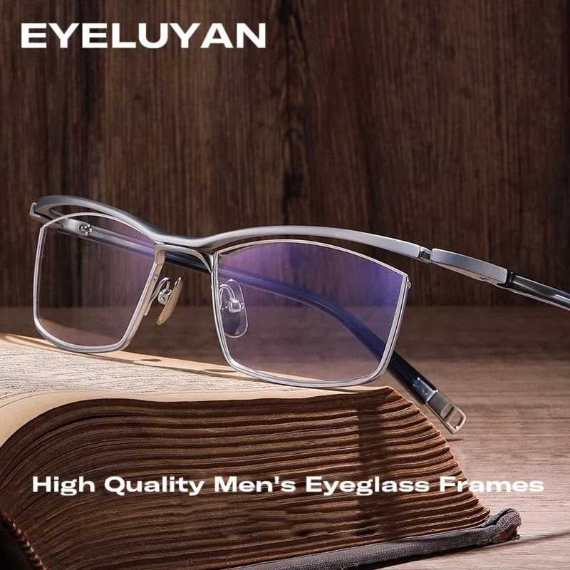 

EYELUYAN High quality Men's Exclusive Eyeglass Frame Luxur Brand Designer Eyeglass Frame Titanium Acetate Spectacles Frame