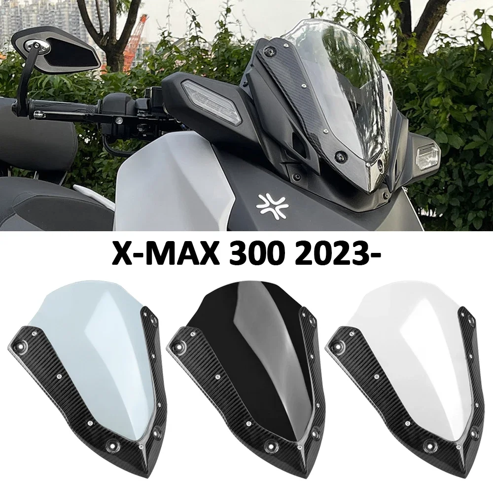 

For YAMAHA X-MAX300 XMAX300 X-MAX XMAX 300 2023 2024 Motorcycle Accessories Windshield Front WindScreen Wind Deflector