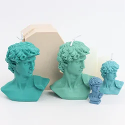 Large David Silicone Candle Mold DIY Portrait Human Body Candle Making Soap Caly Resin Mold Gift Craft Supplies Home Decoration