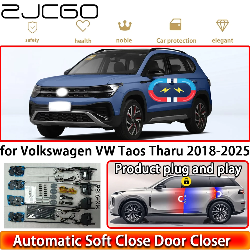 for Volkswagen VW Taos Tharu 2018-2025 OEM Soft Close Door Kit Power Closing Latch System Auto Pull Door Easy Close Plug & Play