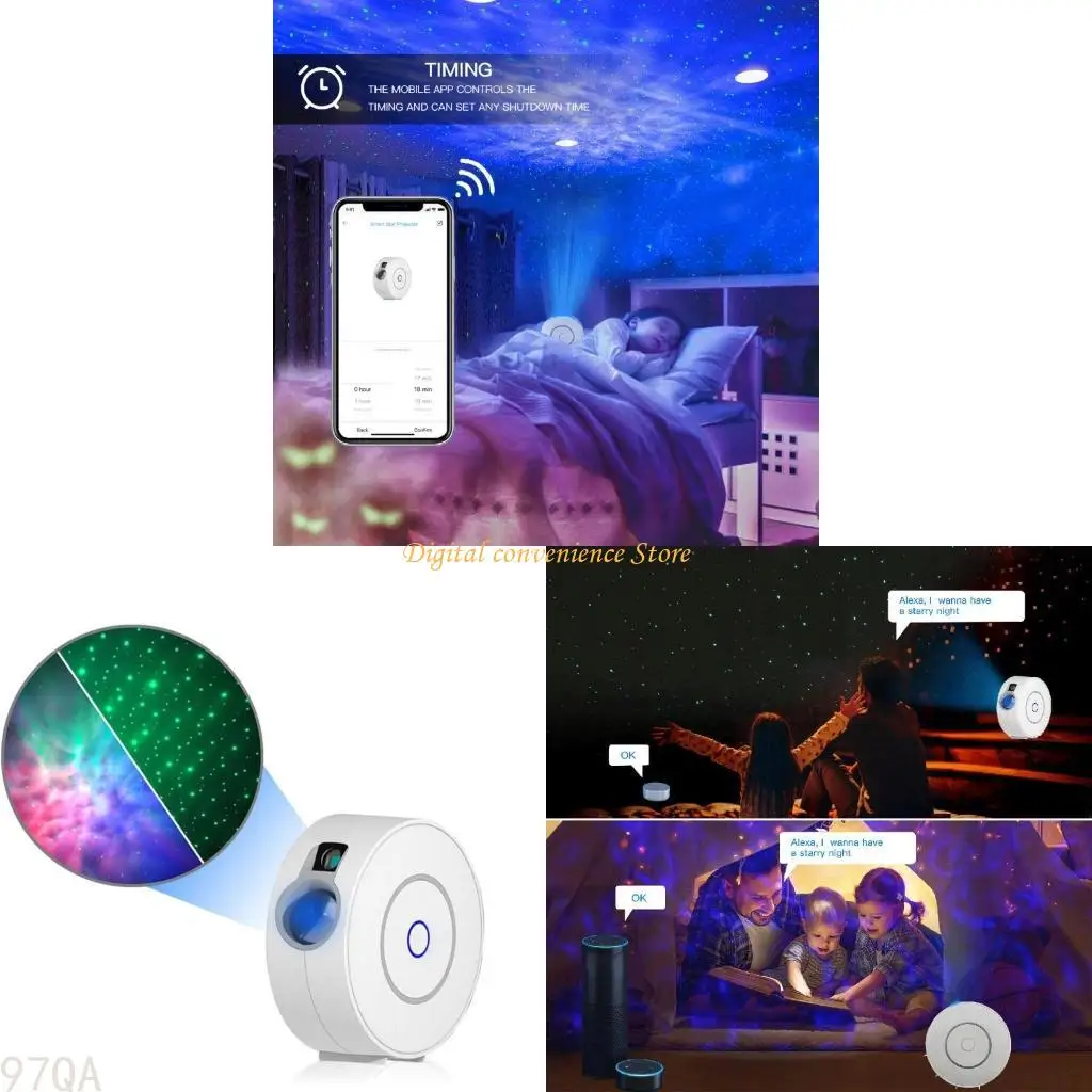 

97qa Новое для Starry for Sky Projector Light светодиодная ночная световая сцена.
