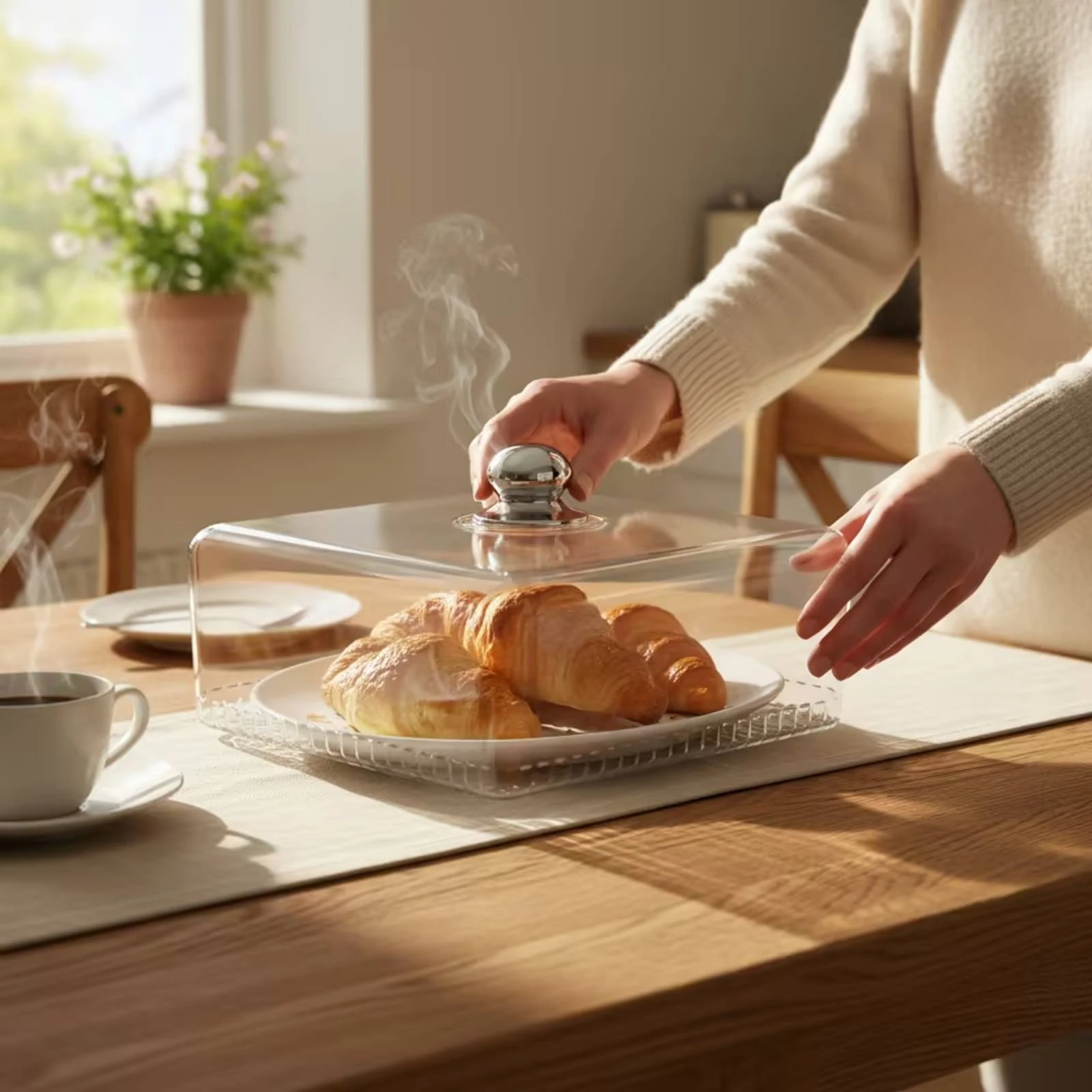 Pokrywka na jedzenie z uchwyte – Plastic Dome Clear recenzja i cena