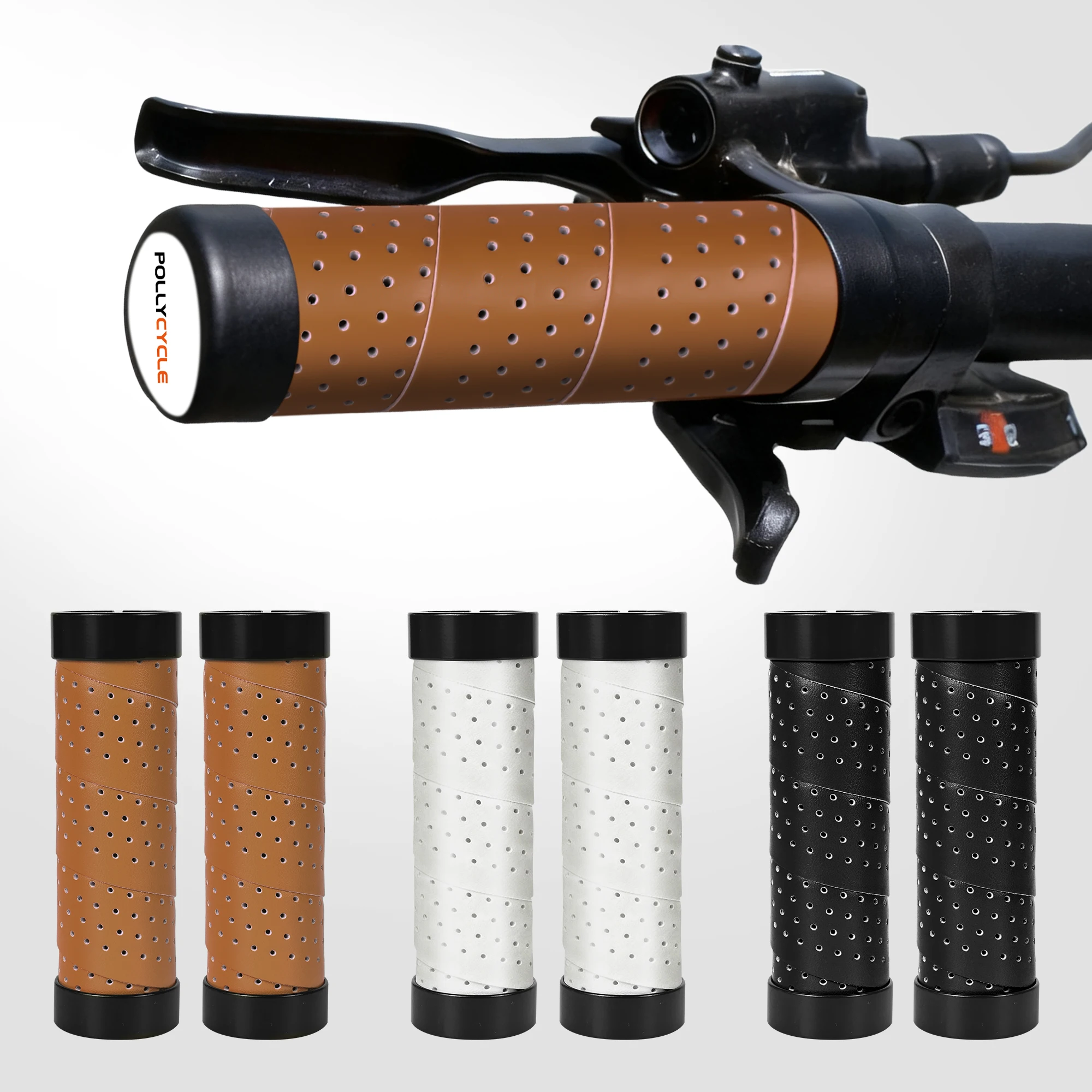 Bicycle Grips BMX Bike Handbar Grips Bilateral Lock Mountain MTB Bike Handlebar Grips Non-slip Anti-Vibration Cycling Accessorie