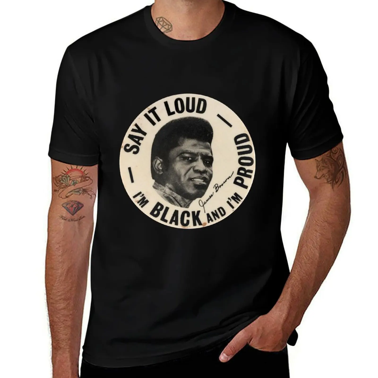 

man I'm Funk T-Shirt t Proud James - Say – I'm and Black It shirts Loud T-Shirt for Brown's