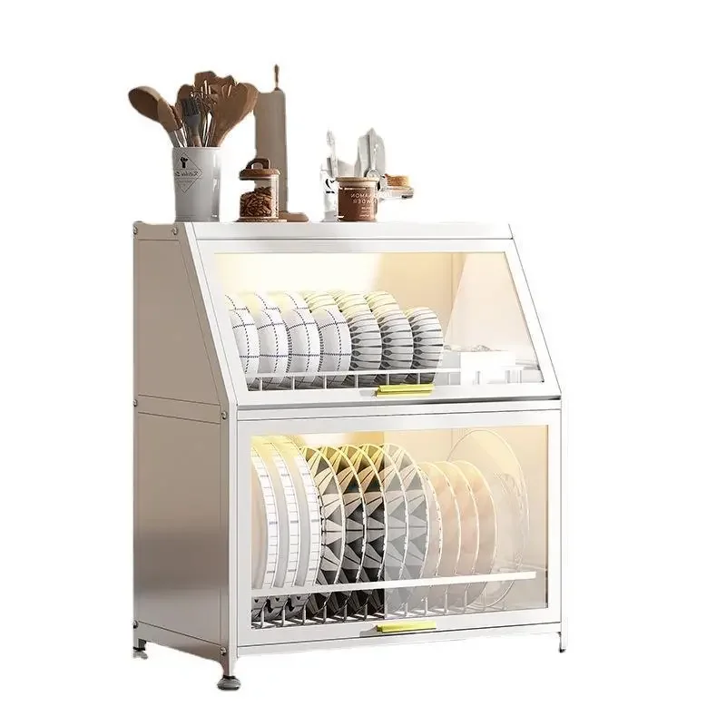 

Kitchen Dishes Storage Cabinet Multifunctional Drainage Rack