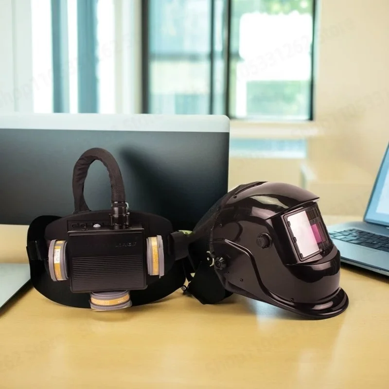 For PAPR Welding Helmet with Auto Darkening  Powered Air Respirator Safety Mask for Grinding Spray Painting
