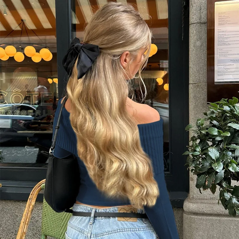 Street Fashion Off Shoulder Top Women Long Sleeve Crop Top Y2k Clothes Chic Minimalist 2026 Fall Outfit Foldover Neck T Shirt view 4