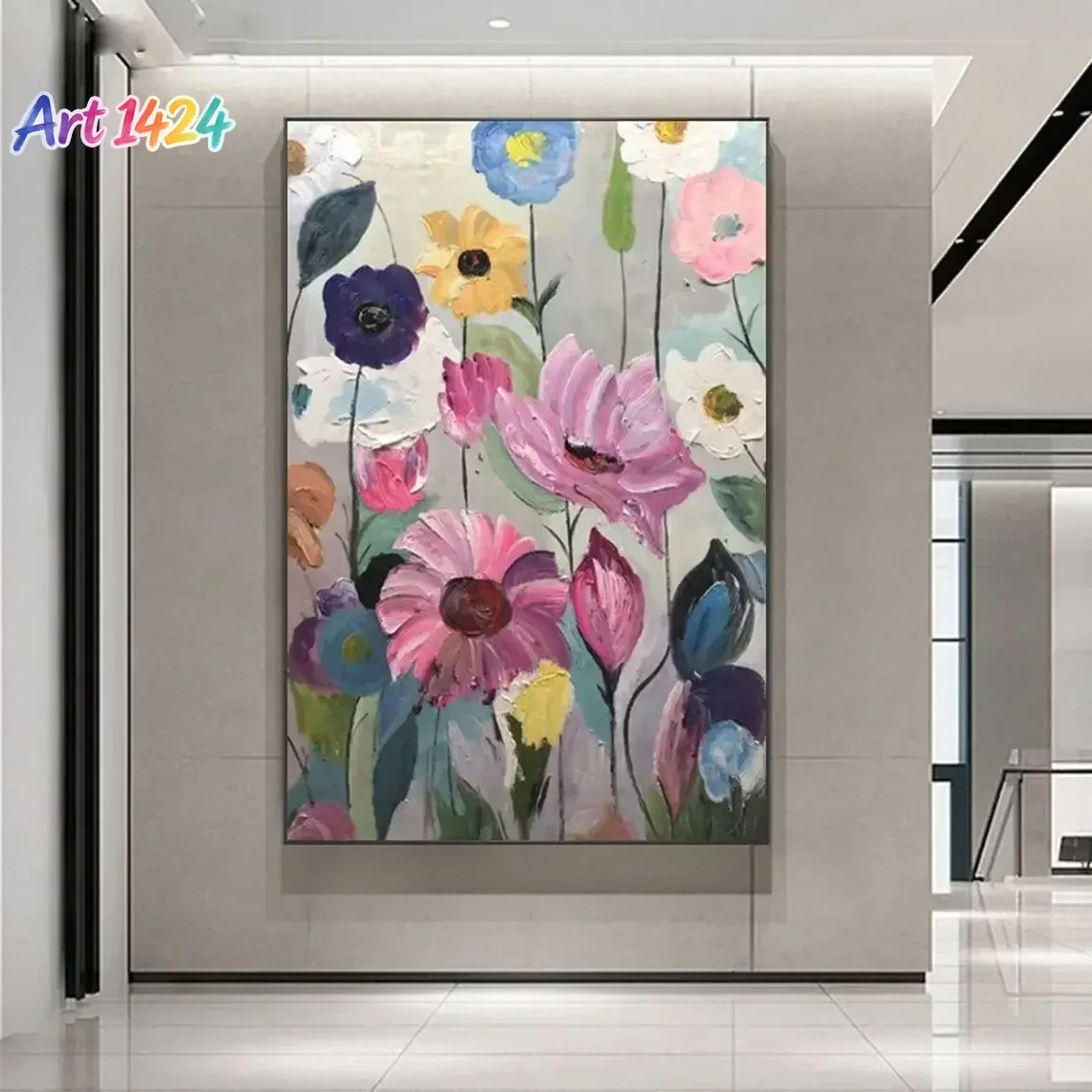 Scandinavian Classic Abstract Wall Art Large Flower Botanical  Painting HD Poster Print Home Bedroom Living Room Decoration