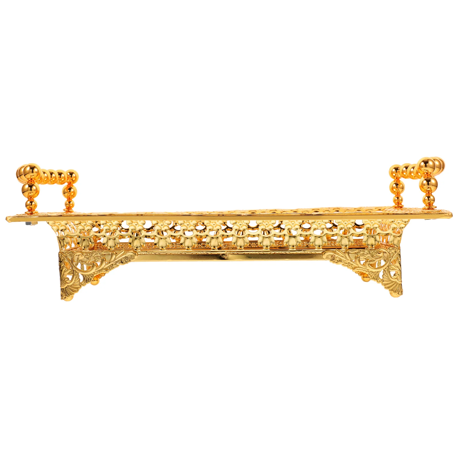 

Metal Fruit Plate Storage Tray for Candy Decorative Food Trays Dried Dessert Serving Holder Platter