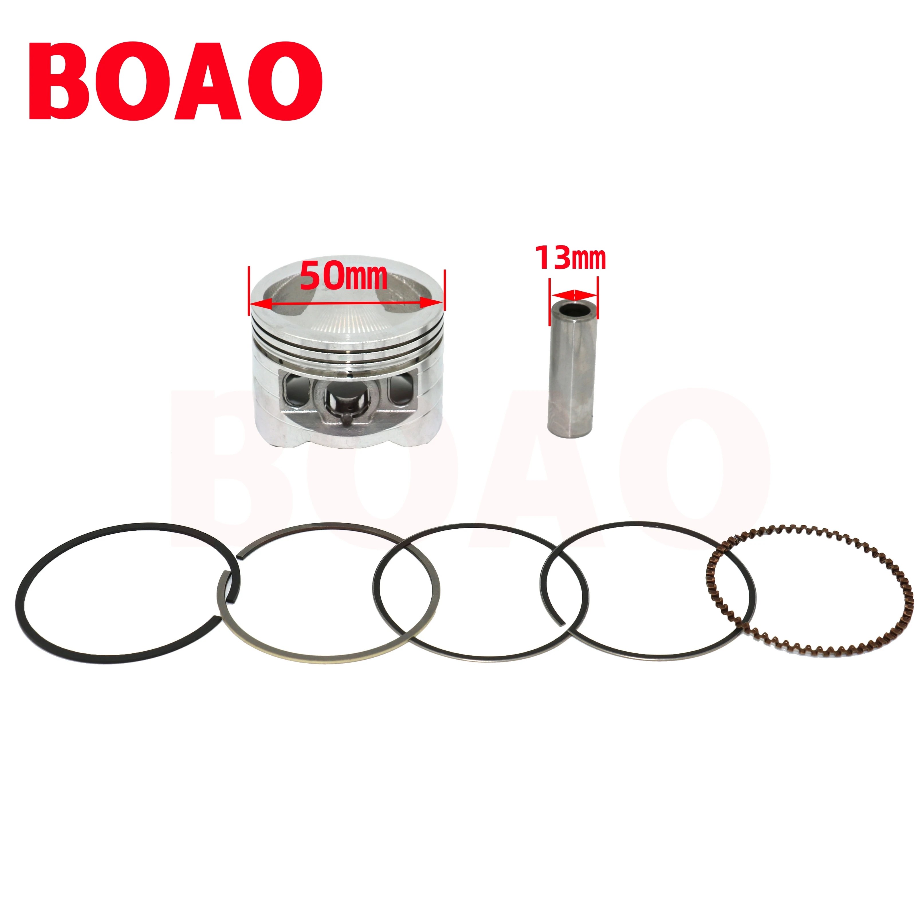 Motorcycle cylinder engine piston kit with 50mm cylinder diameter suitable for Honda KWB110 SDH110 110cc EFI Engine Spare Parts