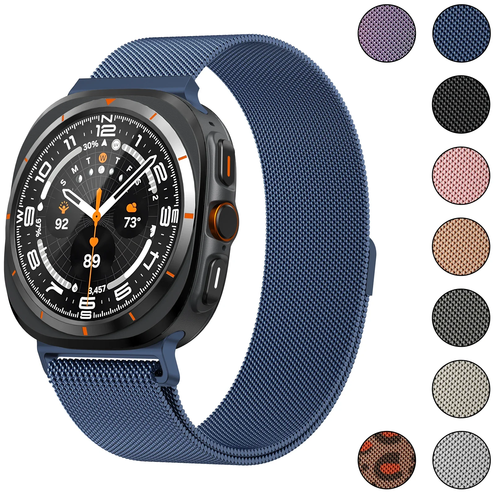 

Ремешок для Samsung Galaxy Watch Ultra 47 мм, роскошный металлический магнитный ремешок без зазоров для Samsung Galaxy Watch 7 Ultra, браслет