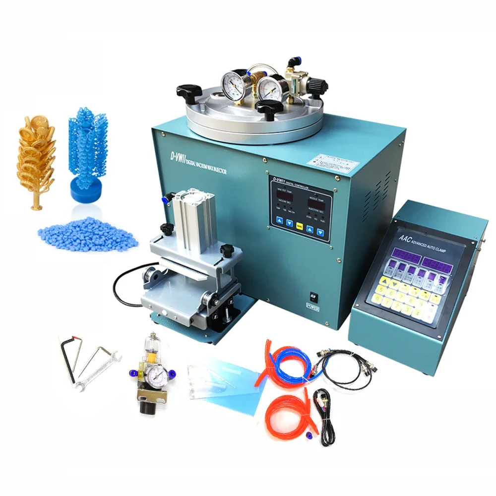 Machine Wax Injector With Double Nozzle For Jewelry Molding -Inject Vacuum Wax Injector