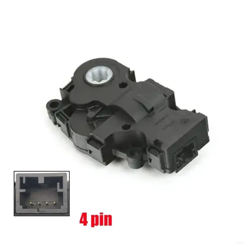 Single Unit Heater Actuator Motor 64119384023, HVAC Replacement Part for Air Door and Heater Flap Service, Black Housing for