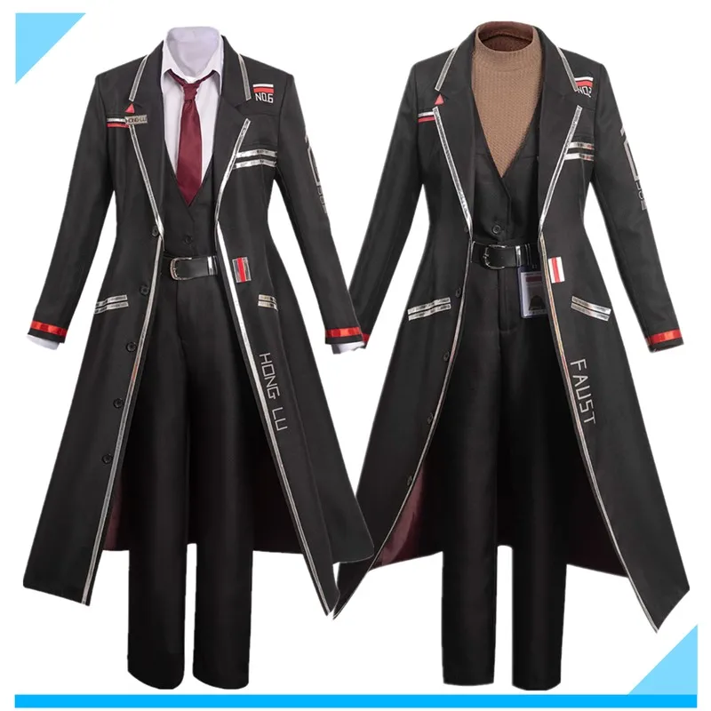 Limbus Cosplay Company Faust Disguise Hong Lu Costume Uniform Shirt Coat Pants Belt Outfits Halloween Carnival Party Suit