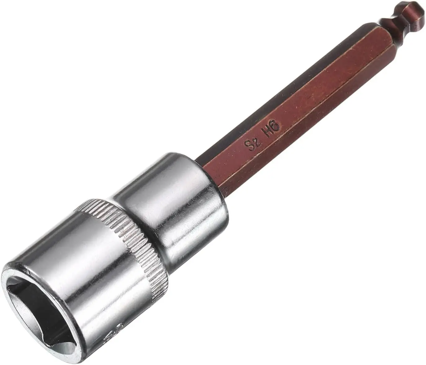 6mm ボールエンド六角ビット 1/2インチ角ドライブソケットセット S2 & CR-V スチールビット