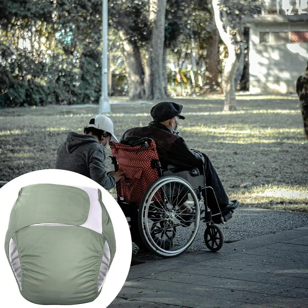 Reusable Waterproof Adult Diaper Pants TPU Incontinence Protective Briefs Underwear for Special Needs