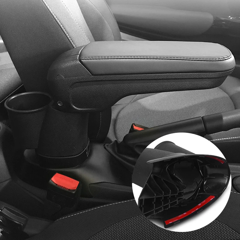 

Car Center Console Cover Adjustable Armrest Box Arm Rest Storage Cushion for Mini Cooper R55 R56 R57 R58 R59 R60 R61 F55 F56 F57