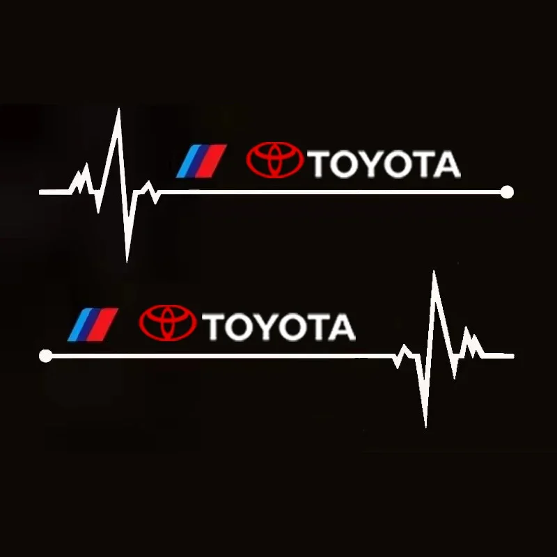 جديد MPower أداء جسم السيارة ملصق لتويوتا كورولا يارس شر أوريس RAV4 لاند كروزر كامري برادو اكسسوارات #4