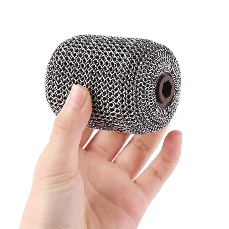 T27C منظف شواية كهربائي لاسلكي من الفولاذ المقاوم للصدأ رأس فرشاة دوارة لفرشاة تنظيف آمنة 350 دورة في الدقيقة