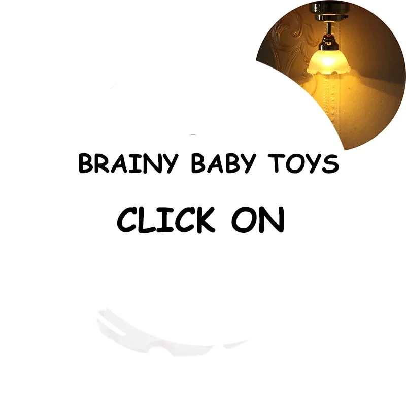 1:12 دمية مصغرة مصباح ليد مصباح السقف الثريا نموذج اكسسوارات أثاث لبيت الدمية ديكور المنزل الاطفال اللعب #1