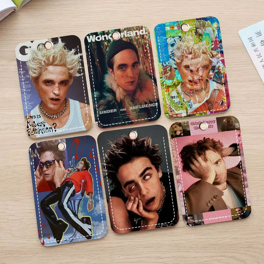 

Брелок-держатель для карт доступа и питания R-Robert P-Pattinson, защитный чехол для кредитных, идентификационных и банковских карт, модный брелок-подвеска