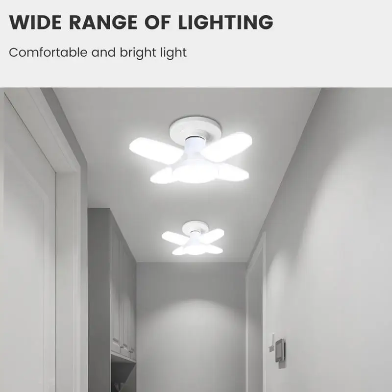 Lámpara LED de garaje, iluminación de techo LED brillante para tienda, techo de Granero, lámpara de pared LED creativa para sótano, taller de granero y ático