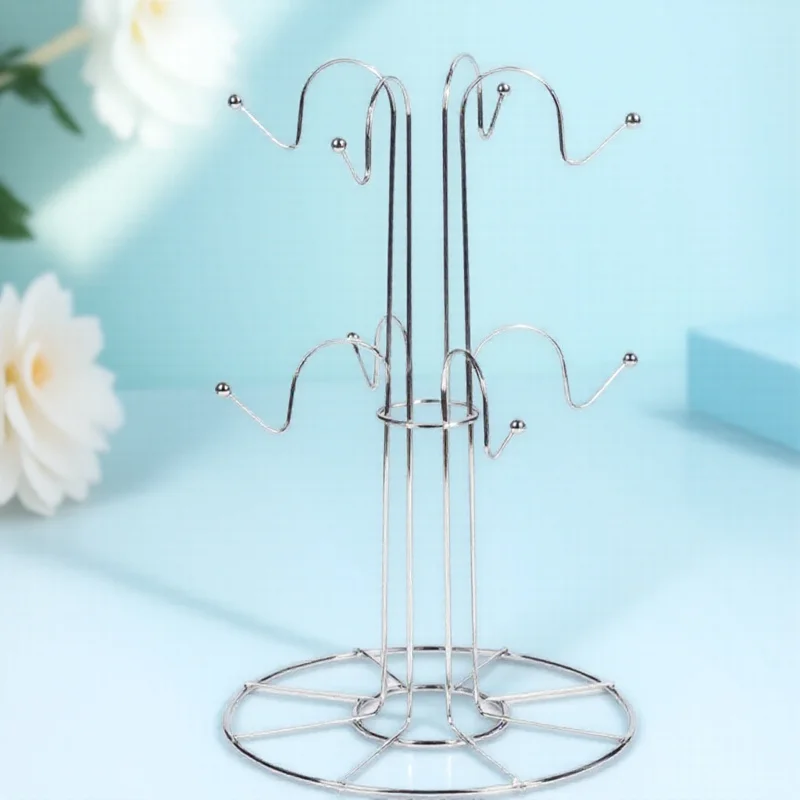 1pc porta tazze da caffè stendino per tazze in argento per cucina casa bar hotel porta tazze supporto per tazze in ferro organizzatore