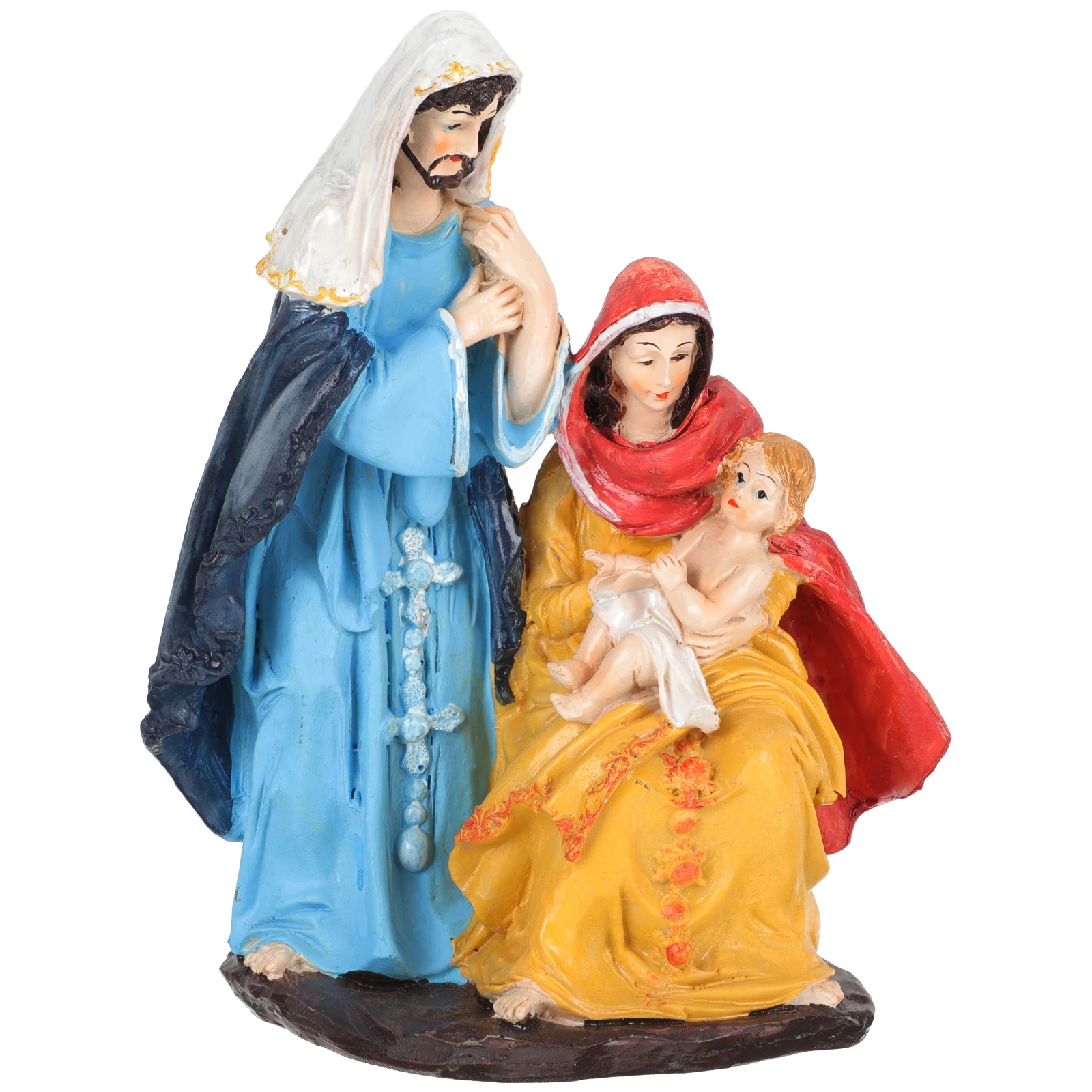 

Christmas Statue Baby Jesus Figurine Nativity Decorations Resin nament Home Tabletop Fireplace Gifts