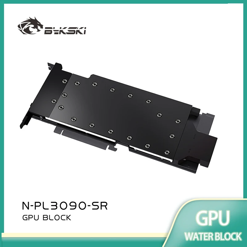 Bykski N-PL3090-SR GPU 워터 블록 (조텍 / 펠라딘 RTX 3080 / 엔비디아 RTX 3090 블로워 버전 비디오 카드용) / 풀 커버 라디에이터