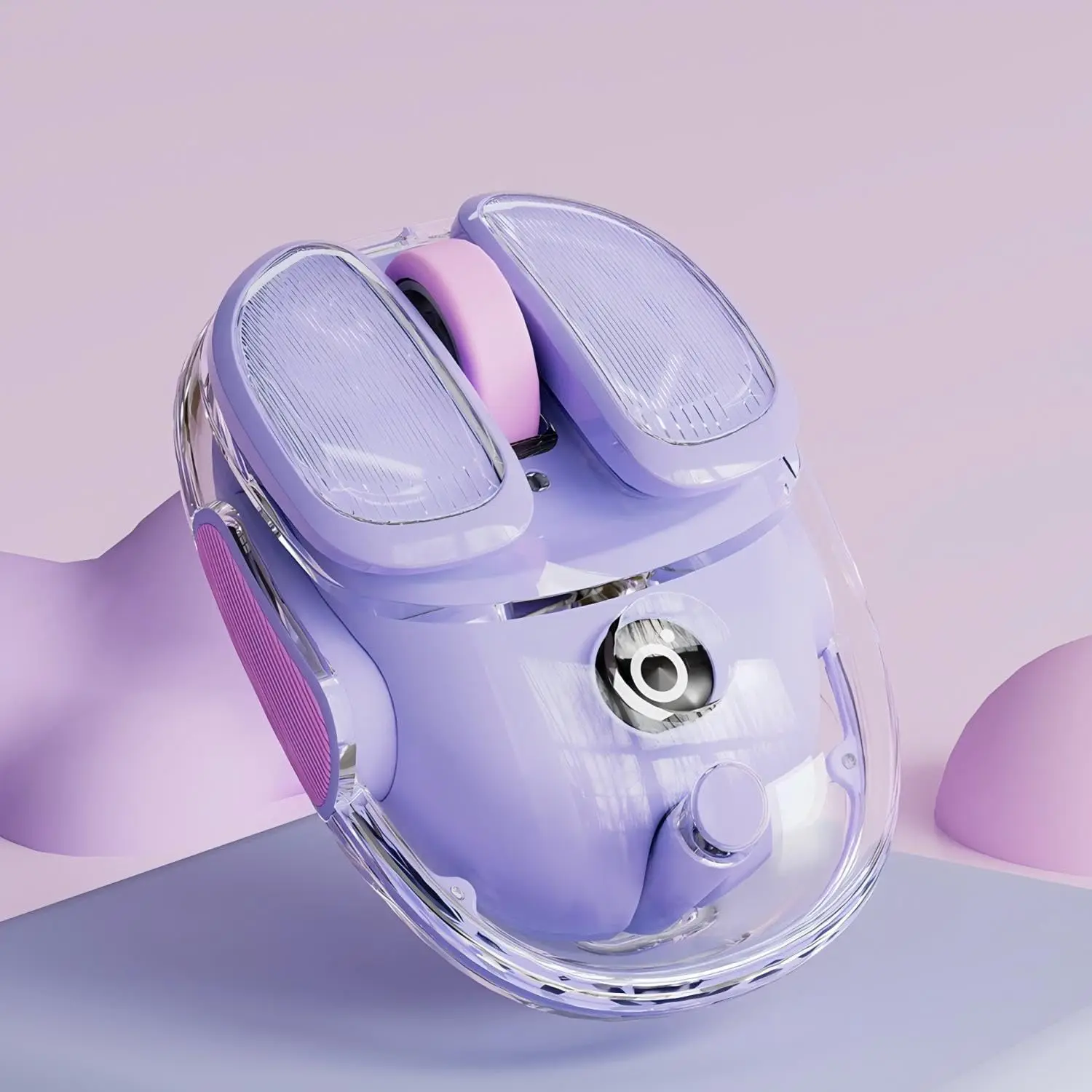 

Wireless Clear Mouse Dual Mode Bluetooth 5.0 + 2.4G USB RGB Silent Click Gaming Mice for MacBook iPad Laptop PC Office Gamer